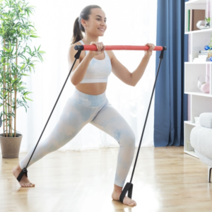 Barre de Fitness avec Élastiques et Guide d'Exercice InnovaGoods