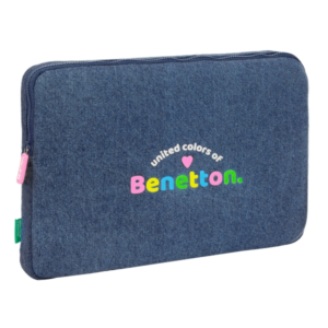 Housse d'ordinateur portable Benetton Denim Bleu 15,6''