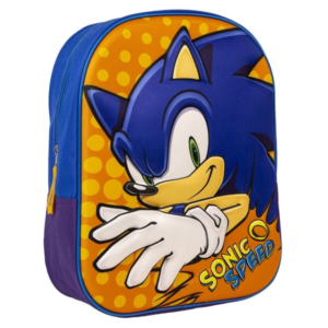 Cartable 3D Sonic Orange Bleu